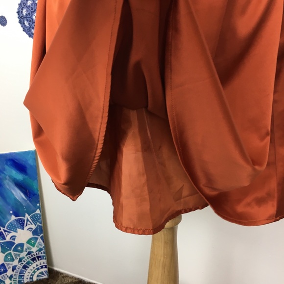 NWT The Limited strapless fall spiced pumpkin formal party dress size 0 - Picture 4 of 9